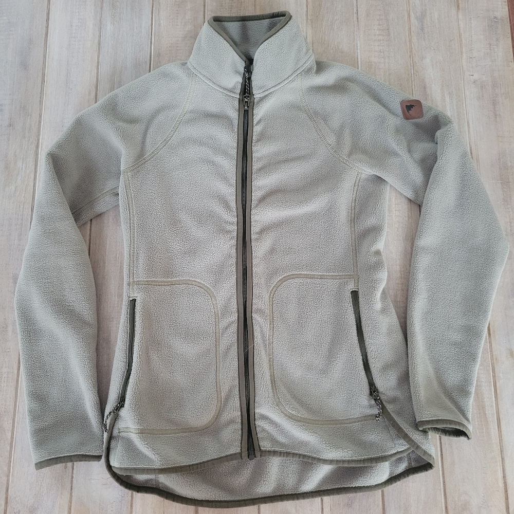 Burton Green Zip Fleece Jacket Size XS